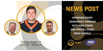 Informed Sport Announces Webinar with Now Foods and Special Guest Drew Sample