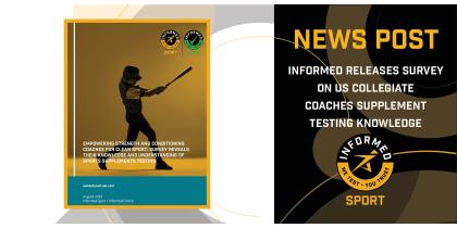 INFORMED Releases Survey on US Collegiate Coaches Supplement Testing Knowledge