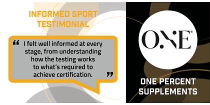 Success Story - One Percent Supplements