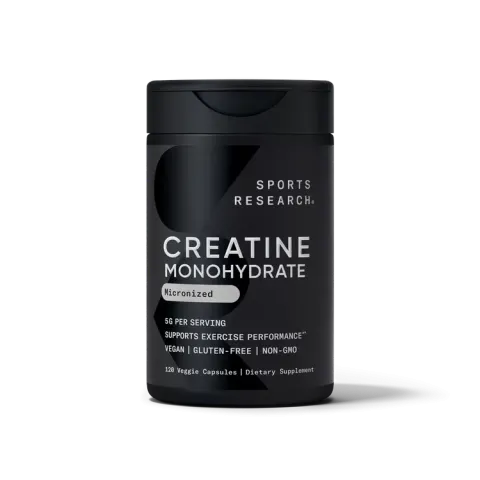 Sports Research - Creatine Monohydrate Capsules - Front