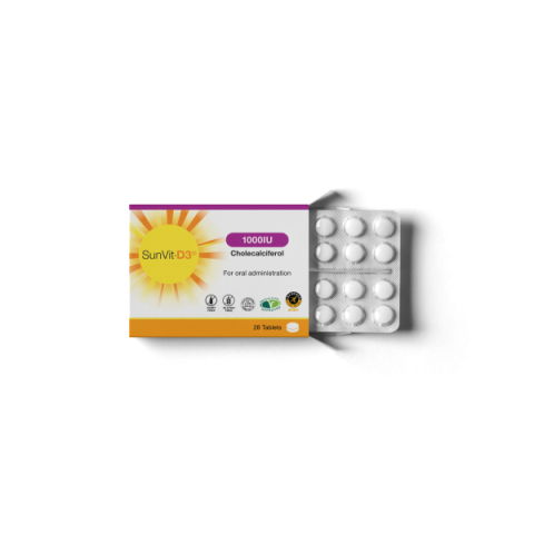 SunVit-D3 - 1,000iu Vitamin D3 Tablets