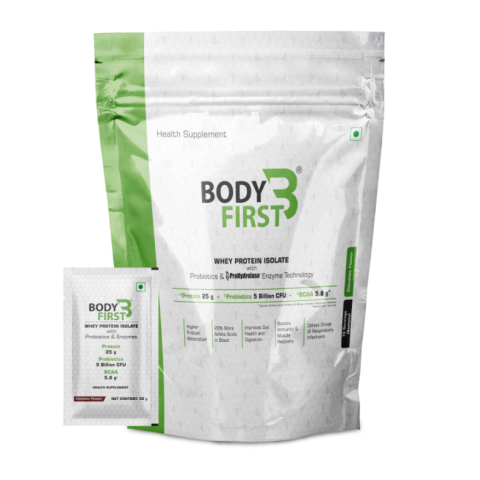 BodyFirst - Whey Protein Isolate with Probiotics and Prohydrolase Enzyme Technology