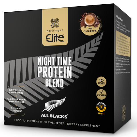 Healthspan Elite - Night Time Protein All Blacks