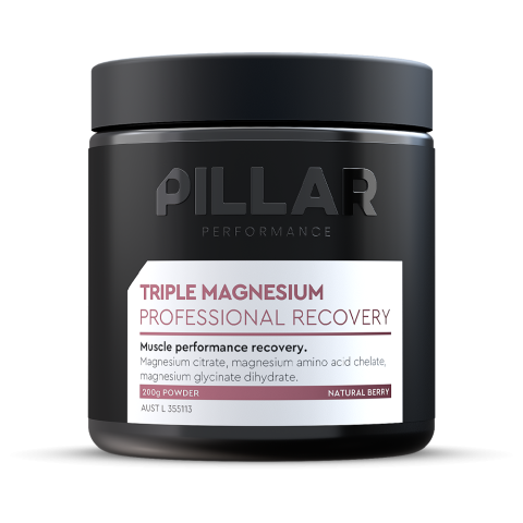 PILLAR Performance Triple Magnesium Natural Berry Packaging 