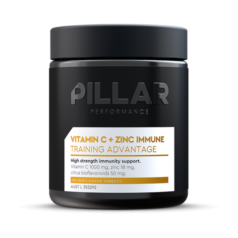PILLAR Performance Vitamin C + Zinc Immune Packaging