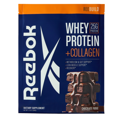 Reebok - ReeBuild Whey Protein + Collagen - Chocolate Fudge - Front