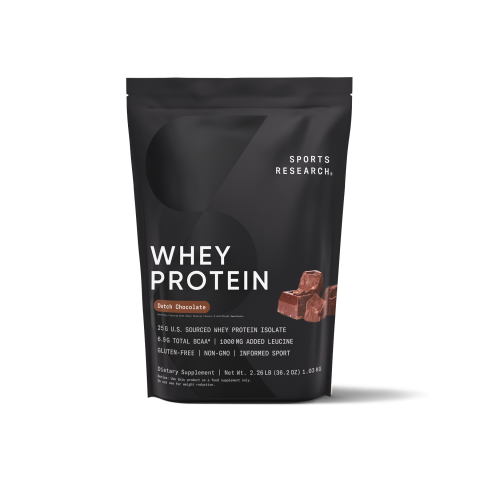 Sports Research - Whey Protein Isolate - Bag - Chocolate - Front