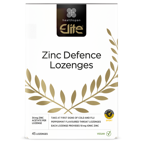 Healthspan Elite - Zinc Defence Lozenges - Front 1