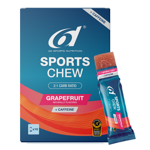 6d Sports Nutrition - 6d SPORTS CHEW + Caffiene - Grapefruit - Combo