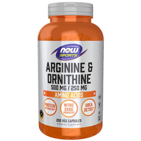 Now Foods - NOW Sports Arginine & Ornithine Caps - 250 Caps