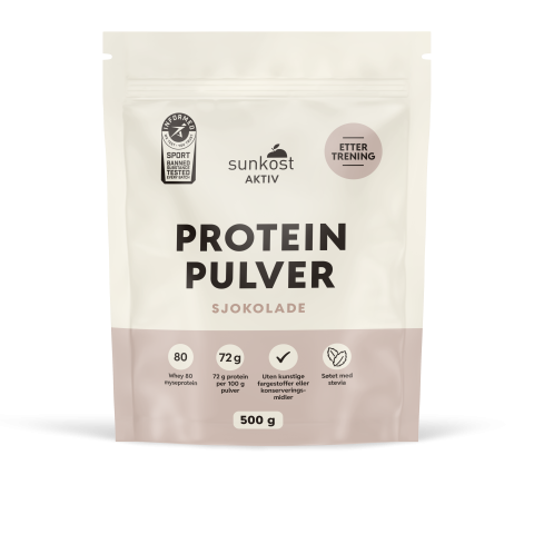 Sunkost Aktiv - Sunkos Whey80 500g - Sjokolade